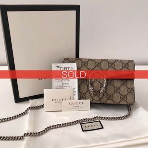 ⛔️SOLD⛔️Gucci Dionysus GG Supreme Super mini Bag